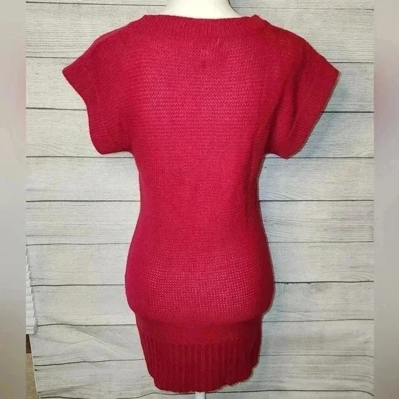 Ambiance Apparel Dolman Sleeve Scoop Neck Sweater Dress Size Small - Picture 3 of 3
